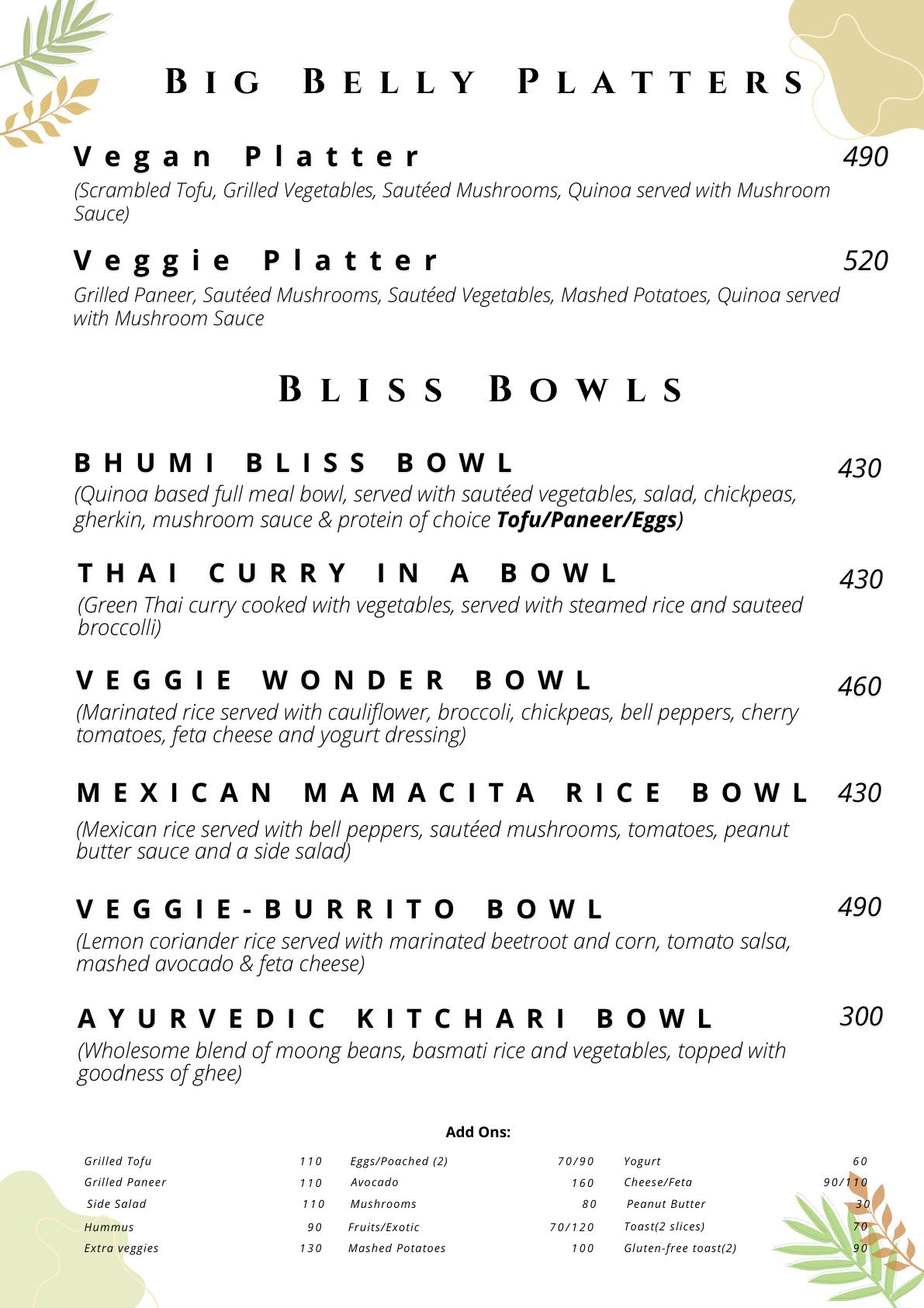 Menu 11
